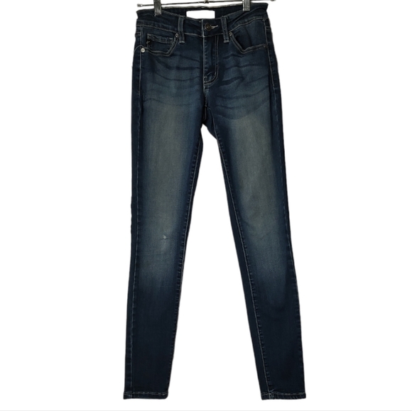 Kancan Skinny Blue Jeans Size 1 (24) - Picture 1 of 7